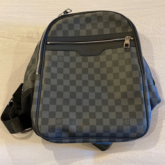 Brand New Louis Vuitton black graphite leather backpack - Picture 1 of 6